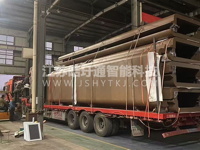 宿迁公交候车亭厂家实体公交站台装车发货